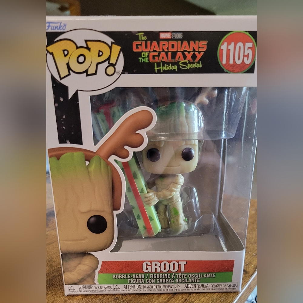Funko POP Groot 1105 Guardians of the Galaxy Holiday Special NEW IN BOX